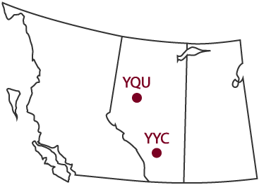 map of alberta